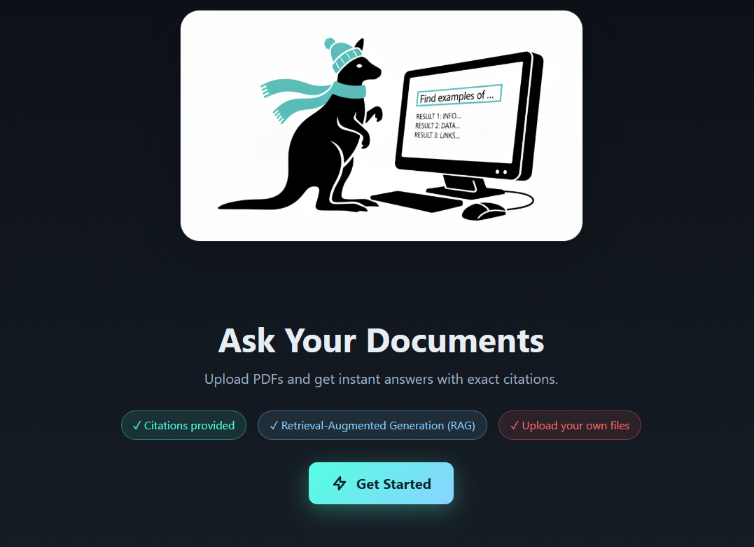 Ask Your Documents dashboard screenshot 1