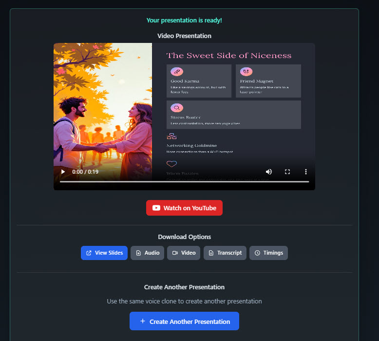 Present For Me workflow screenshot 1